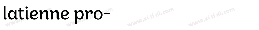 latienne pro字体转换